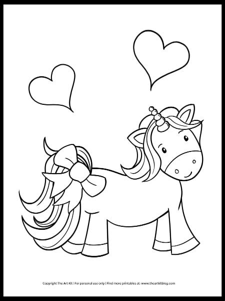 Color by number coloring book is a color by number game for adults and kids. FREE DOWNLOAD! Get Well Unicorn Coloring Page - The Art Kit