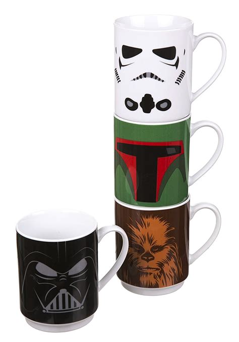 Star Wars Stacking Mugs Boba Fett Collectibles Boba Fett Fan Club