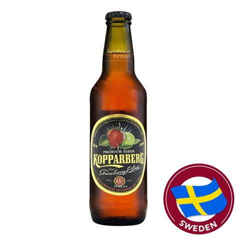 Kopparberg Swedish Bottle Cider Strawberry And Lime Ntuc Fairprice