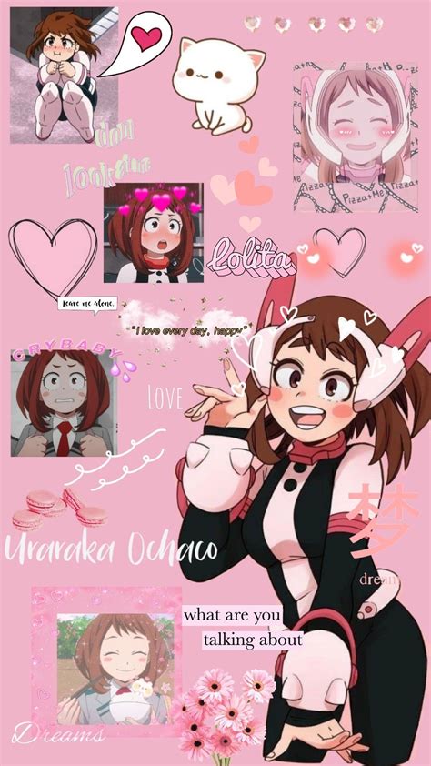 Ochako Uraraka Iphone Wallpaper Uraraka Ochako Animeicons Istrisist