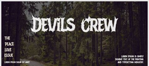 Devils Crew Font Download Free Fontdownload