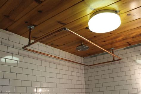 They work great with a wide range of curtains too. DIY Copper Shower Curtain Rod | Shower rod and Ceilings