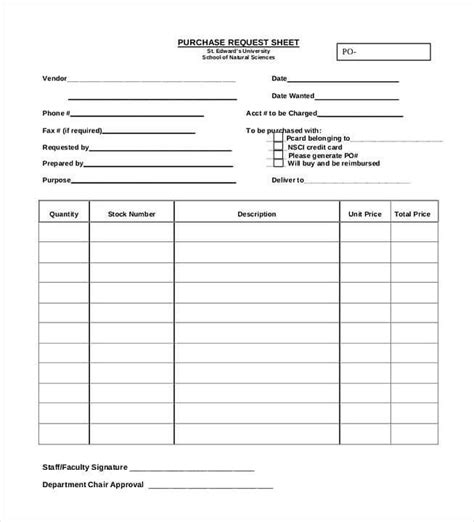 20 Purchase Order Templates Mous Syusa