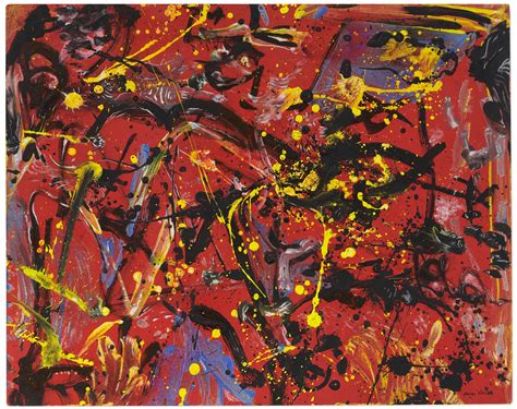 Jackson Pollock 1912 1956 Red Composition Christies