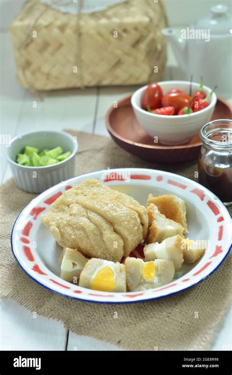 Pempek Or Empek Empek Is A Savoury Indonesian Fishcake Delicacy Made