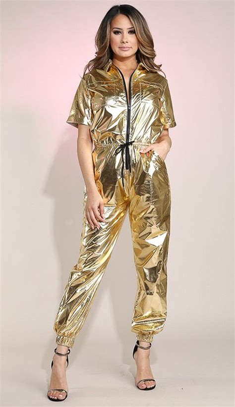 Pin On Gold Jumpsuit