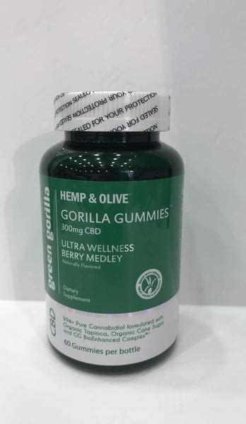 300mg Cbd Ultra Wellness Dietary Supplement Gorilla Gummies The