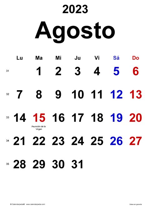 Calendario Agosto 2023 En Word Excel Y Pdf Calendarpedia Monthly Porn