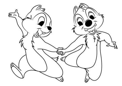 Chip And Dale Coloring Pages Free Printable Coloring Pages For Kids