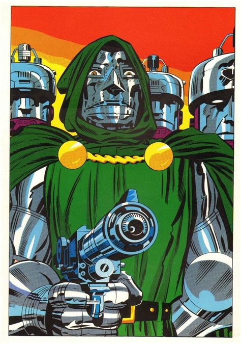 Capns Comics Doc Doom Mini Poster By Jack Kirby