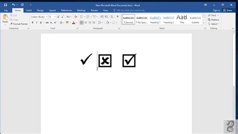 Inserting Check Box In Word