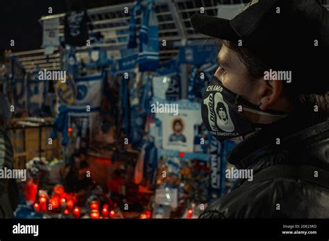 Napoli, Italy. 27th Nov, 2020. NAPLES, ITALY - NOVEMBER 27A supporter