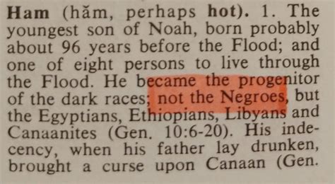 He was the ancestor of the egyptians and canaanites. Zondervan Bible Dictionary: Negroes Are Not From The Line ...