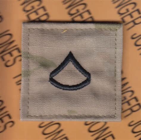 Us Army Enlisted Pfc Private First Class E 3 Ocp 2 Rank Chest Whook