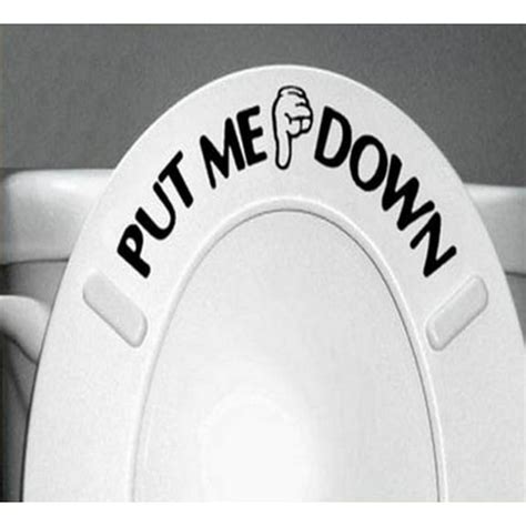 Put Toilet Seat Down Sign