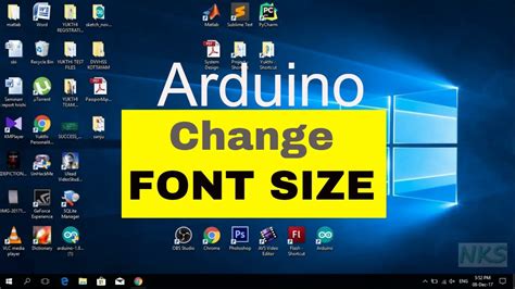 How To Change Font Size In Arduino Ide Youtube