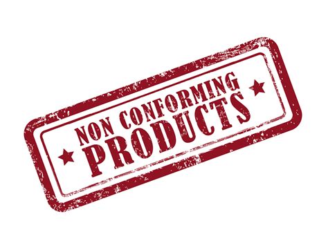 Stamp Non Conforming Products In Red Cpa 4 Vets