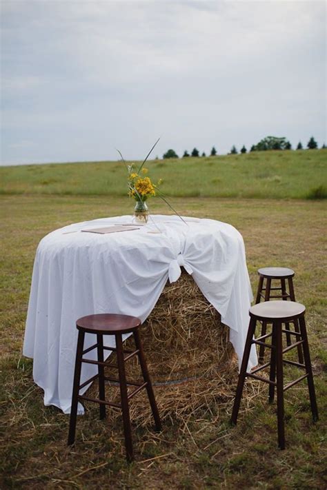 Outdoor Entertaining Hay Bale Wedding Country Wedding Rustic Wedding