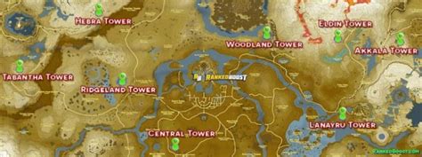 Zelda Breath Of The Wild Tower Locations How To Climb Guide