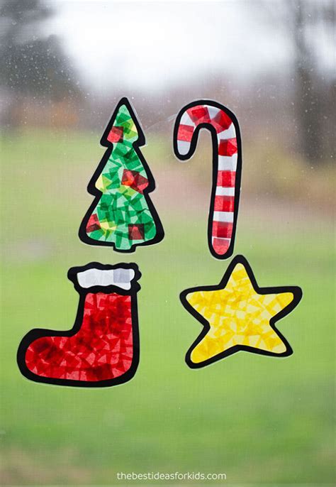 Christmas Suncatchers Free Printable Templates The Best Ideas For Kids
