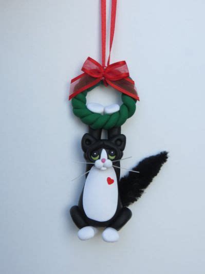 Black And White Tuxedo Cat Christmas Christmas Cats Novelty Christmas