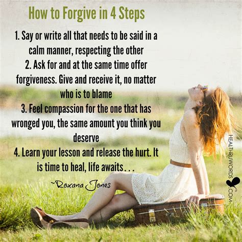 How To Forgive In 4 Steps Inspirational Images And Quotes