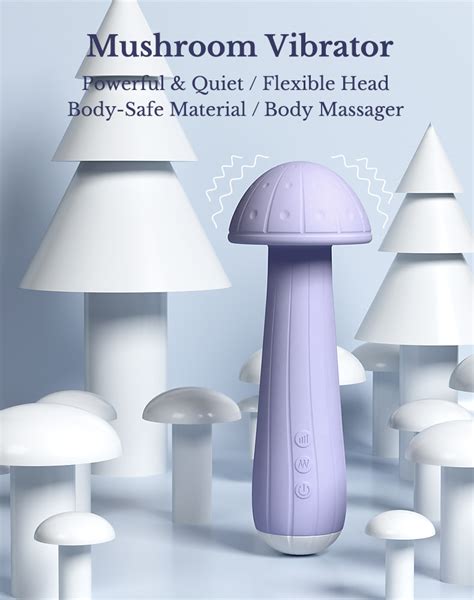 Mushroom Wand Massager Handheld Massager With 10 Vibration Modes Vaginal Masturbation Massager