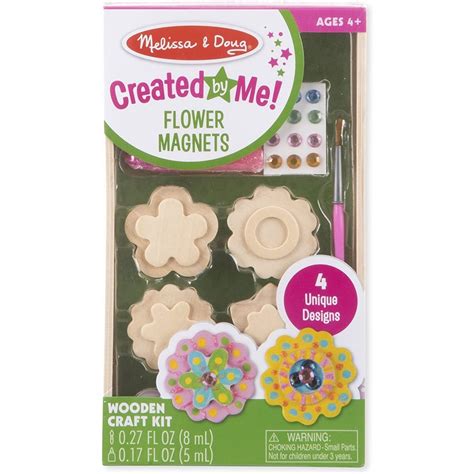 Shop Melissa And Doug Created By Me Flower Magnets Wooden Craft Kit