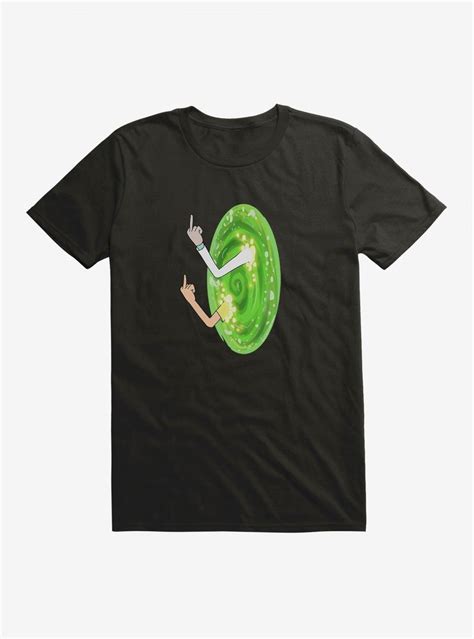 Boxlunch Rick And Morty Portal Middle Finger T Shirt Mall Of America