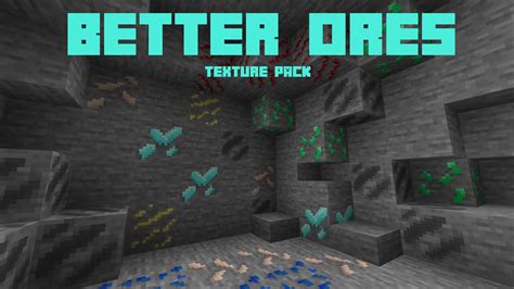 Better Ores Bedrock Texture Pack Minecraft Texture Pack