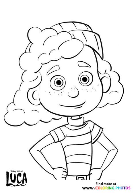 Luca Coloring Pages For Kids Coloring Pages