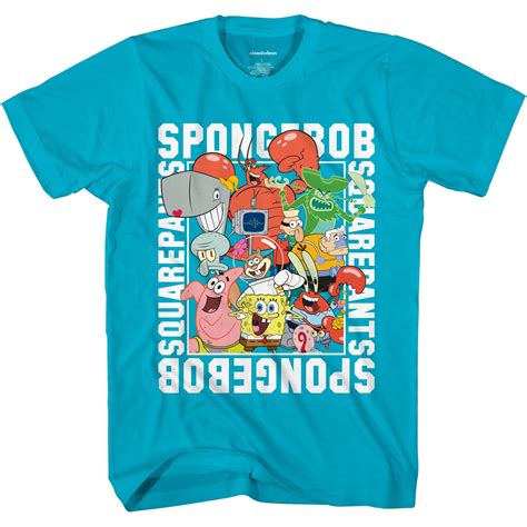 Buy Boys Short Sleeve T Shirt Spongebob Patrick Squidward Mr Krabs