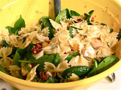 Becoming Betty Pasta Spinach Salad
