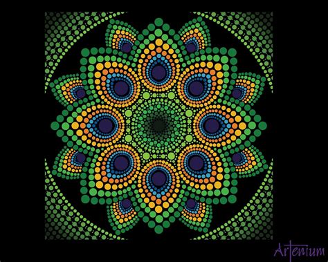 Dot Mandala Pattern 43 Digital Pattern Dot Art Guide Etsy