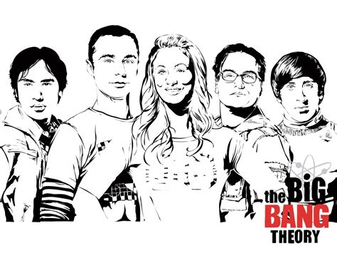 Cartoon Drawing Big Bang Theory Sketch Coloring Page The Best Porn Website