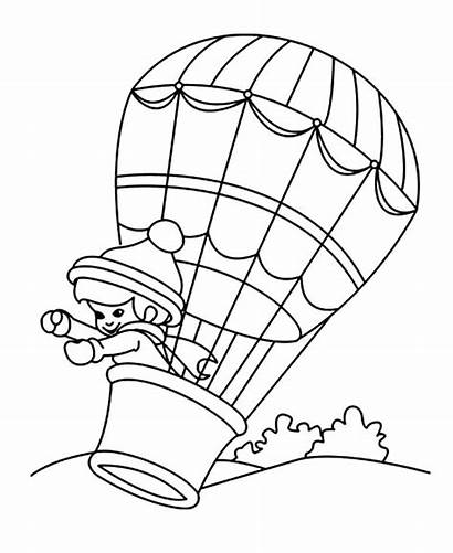 Balloon Coloring Air Pages Adventure Drawing Balloons