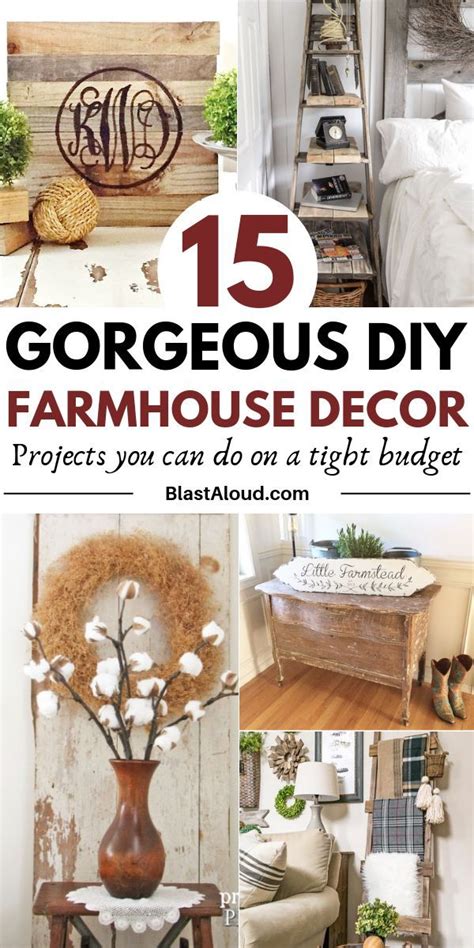 15 Easy Diy Farmhouse Decor Projects You Can Do On A Budget Diy