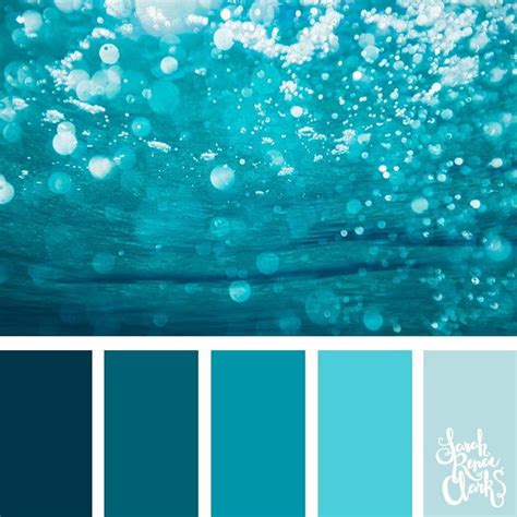 Color Palettes Inspired By Ocean Life And PANTONE Living Coral Aqua Color Palette Ocean