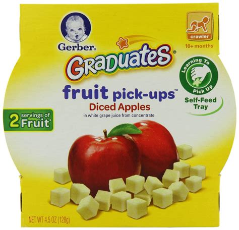 Gerber Graduates Fruit Pick Ups Diced Apples Healthy Toddler Snacks