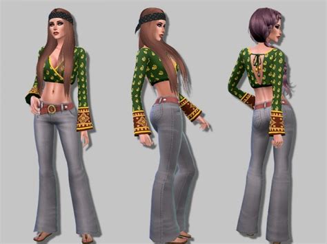 The Sims Resource Hippie Outfit By Simalicious • Sims 4 Downloads