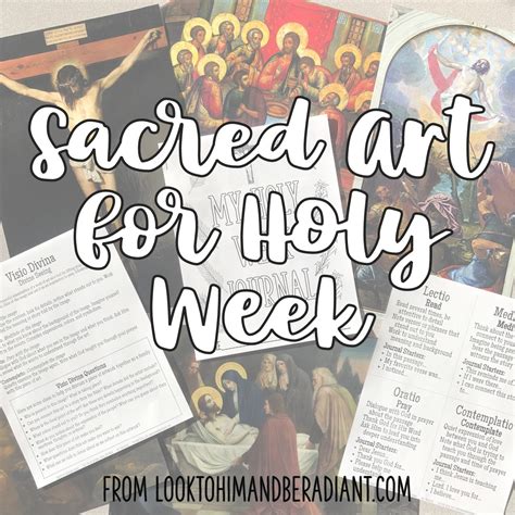 Look To Him And Be Radiant Using Art To Help Kids Pray Through Holy Week