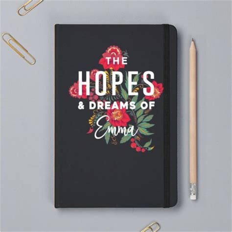 Hopes And Dreams Personalised A5 Notebook The Personalised T Shop