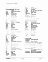 Photos of Medical Terminology Suffixes Worksheet Answers