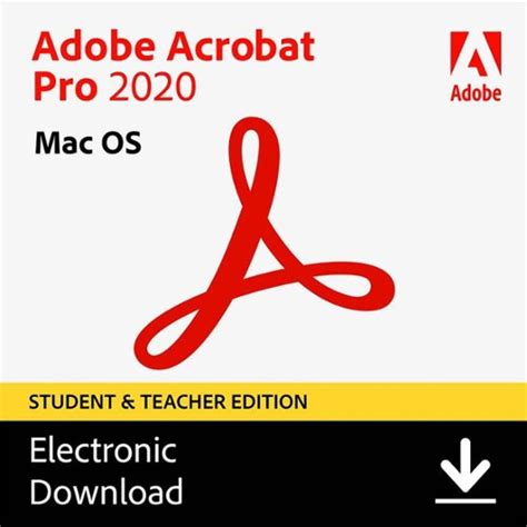Adobe Acrobat Pro Student And Teacher Edition Mac Os Digital Ado V Best Buy