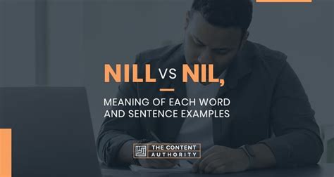 Nill Vs Nil Meaning Of Each Word And Sentence Examples