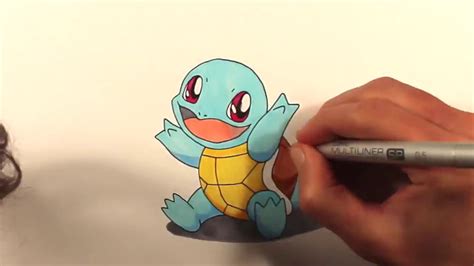 Pokemon Drawing Tutorial How To Draw Squirtle Youtube
