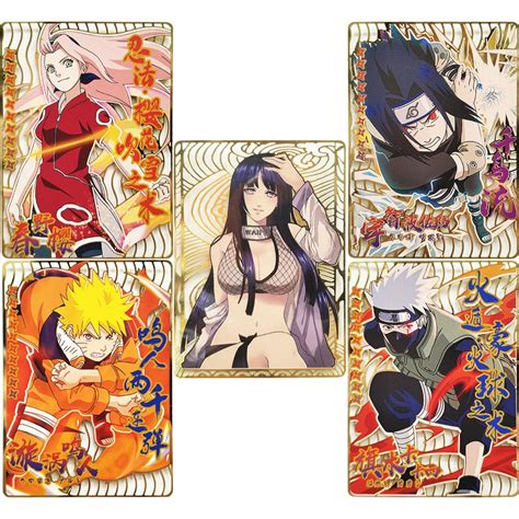 Tarjetas De Metal De Naruto Juguetes Cl Sicos De Colecci N De Anime