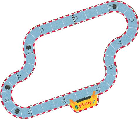 Pole Position Board Game Race Track Clipart Png Download Full
