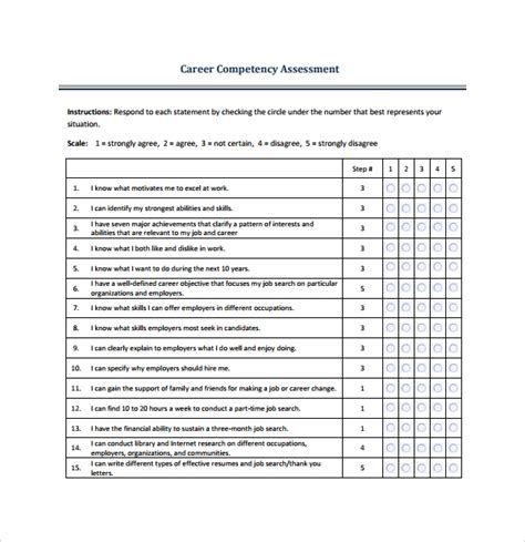Today you're going to learn 5 of my favorite skill assessment test strategies.i probably need to tell you that skill assessment tests are becoming more and. FREE 6+ Sample Competency Assessment Templates in PDF | MS ...