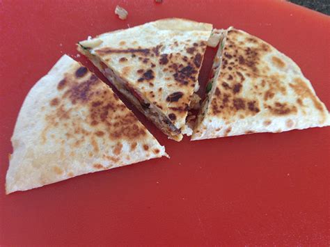 Cut Chicken Quesadilla Food Passion And Love